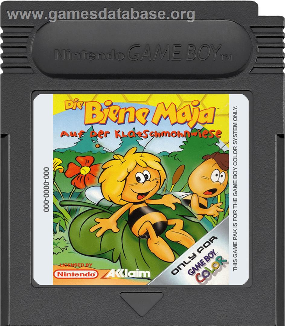 Maya the Bee - Garden Adventures - Nintendo Game Boy Color - Artwork - Cartridge