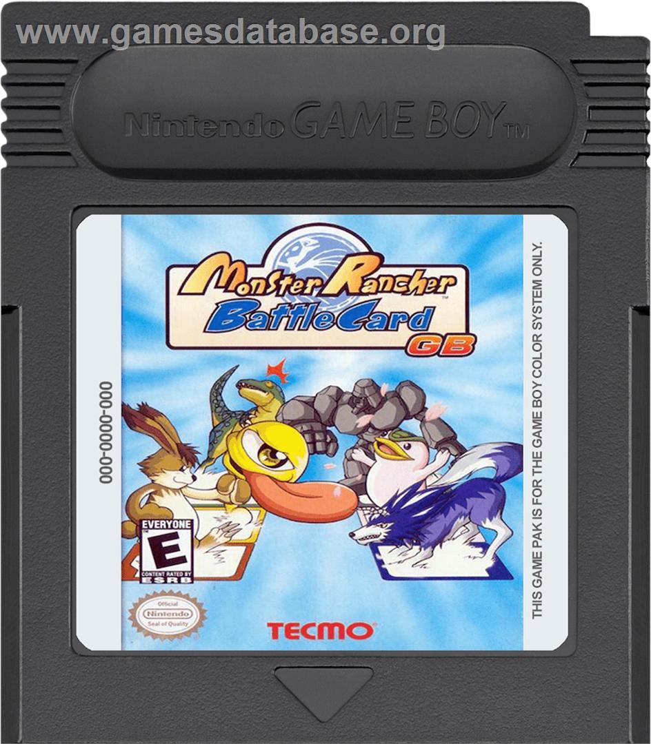 Monster Rancher BattleCard GB - Nintendo Game Boy Color - Artwork - Cartridge