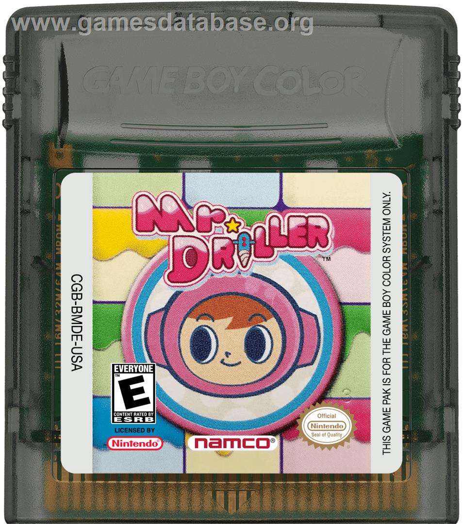 Mr Driller - Nintendo Game Boy Color - Artwork - Cartridge