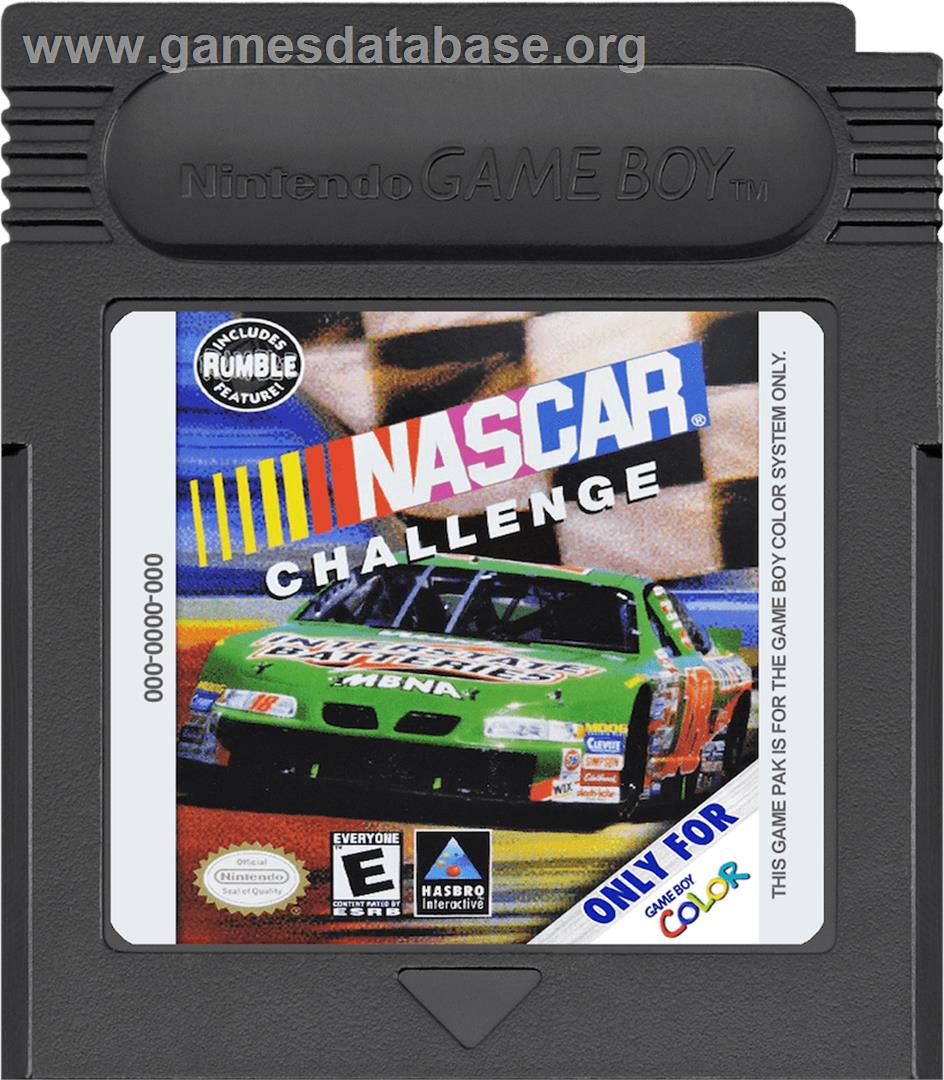 NASCAR Challenge - Nintendo Game Boy Color - Artwork - Cartridge