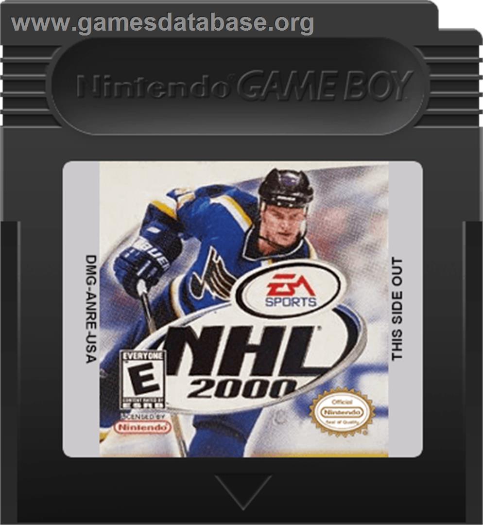 NHL 2000 - Nintendo Game Boy Color - Artwork - Cartridge