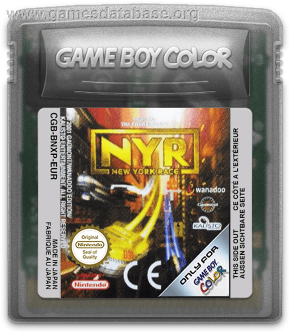 New York Race - Nintendo Game Boy Color - Artwork - Cartridge