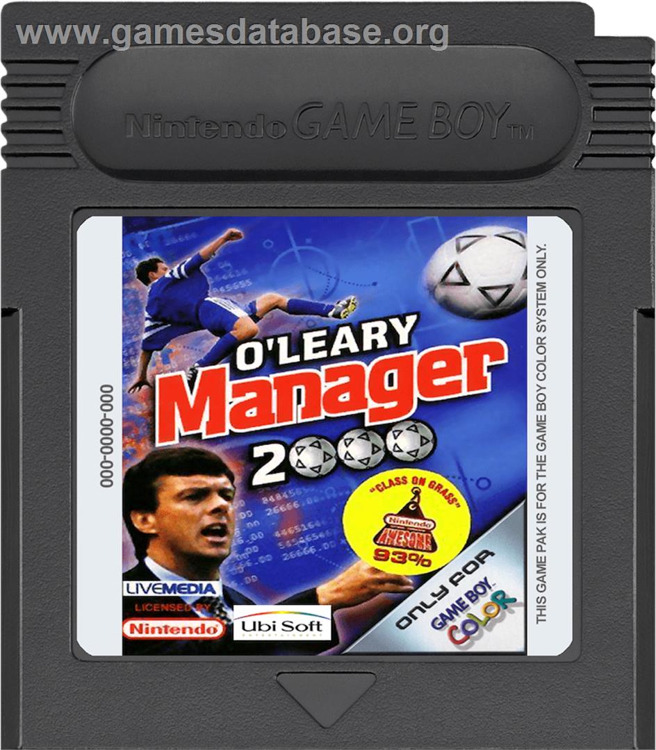 O'Leary Manager 2000 - Nintendo Game Boy Color - Artwork - Cartridge