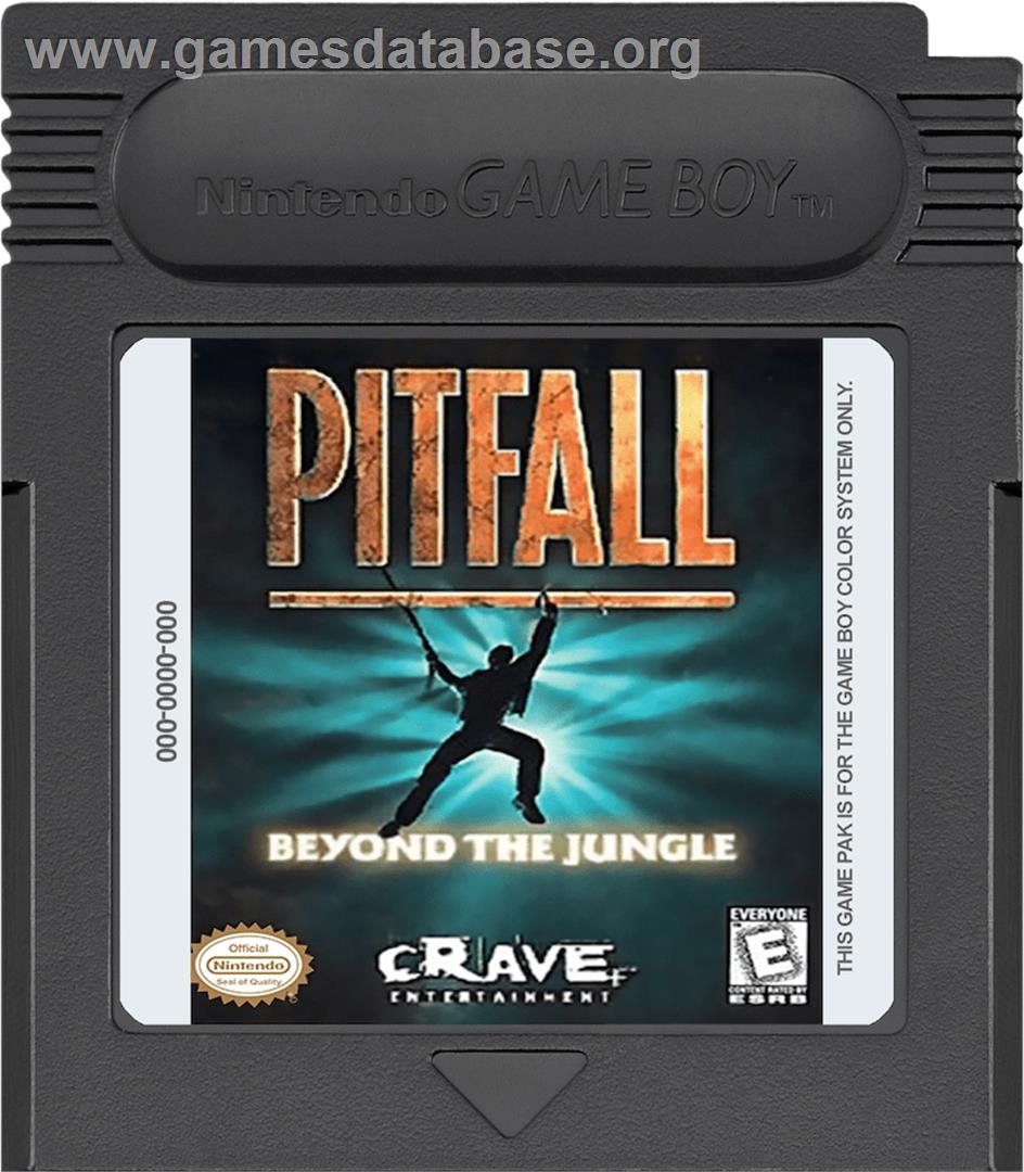 Pitfall - Beyond the Jungle - Nintendo Game Boy Color - Artwork - Cartridge