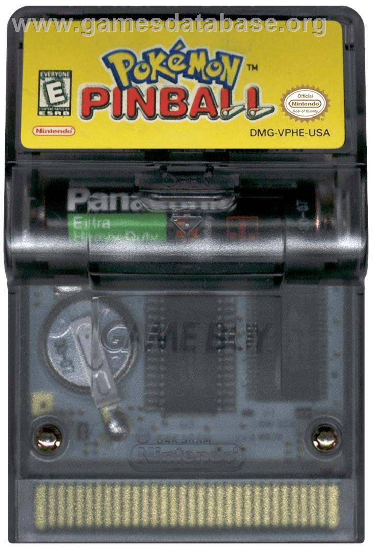 Pokemon Pinball - Nintendo Game Boy Color - Artwork - Cartridge