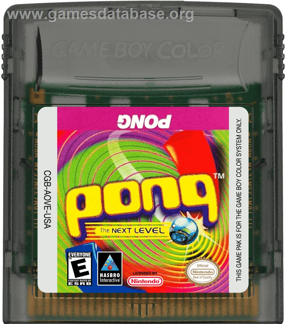 Pong: The Next Level - Nintendo Game Boy Color - Artwork - Cartridge