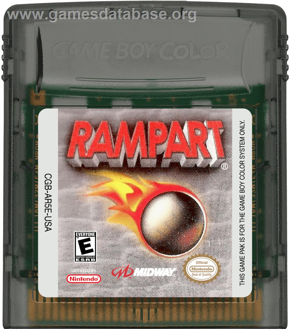 Rampart - Nintendo Game Boy Color - Artwork - Cartridge