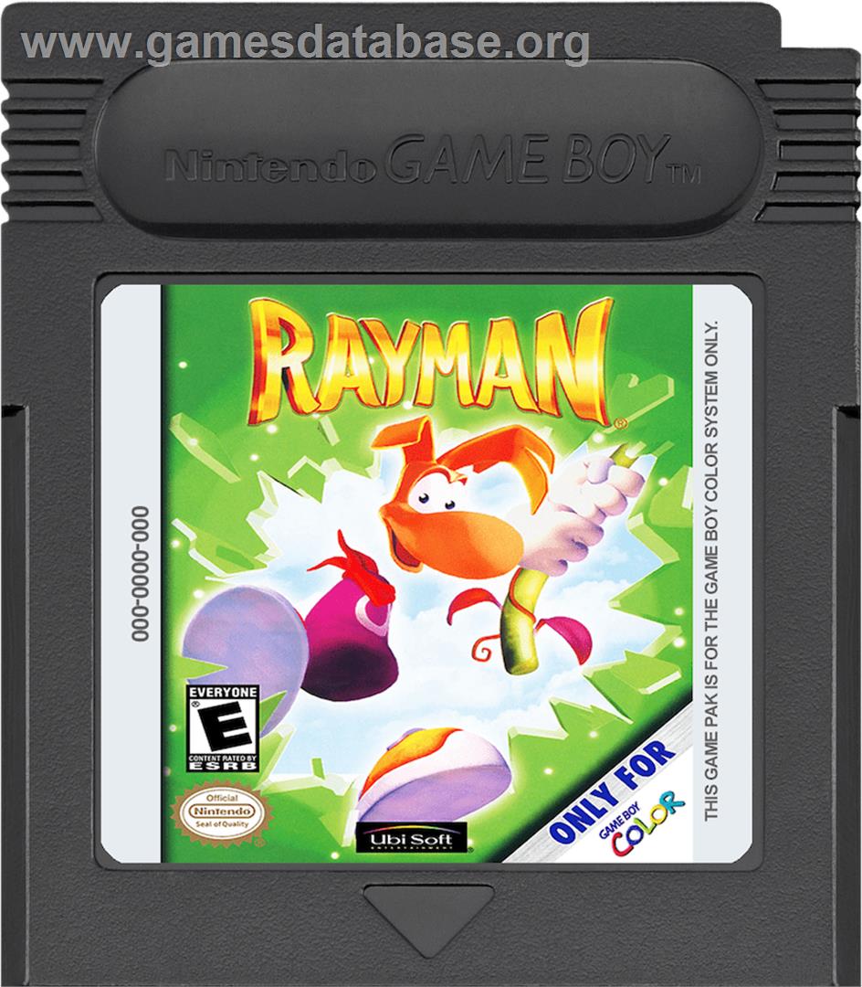 Rayman - Nintendo Game Boy Color - Artwork - Cartridge