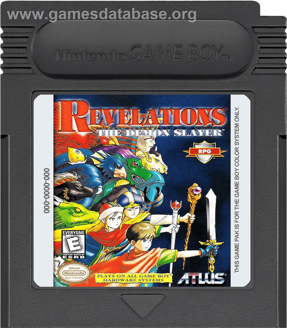 Revelations: The Demon Slayer - Nintendo Game Boy Color - Artwork - Cartridge