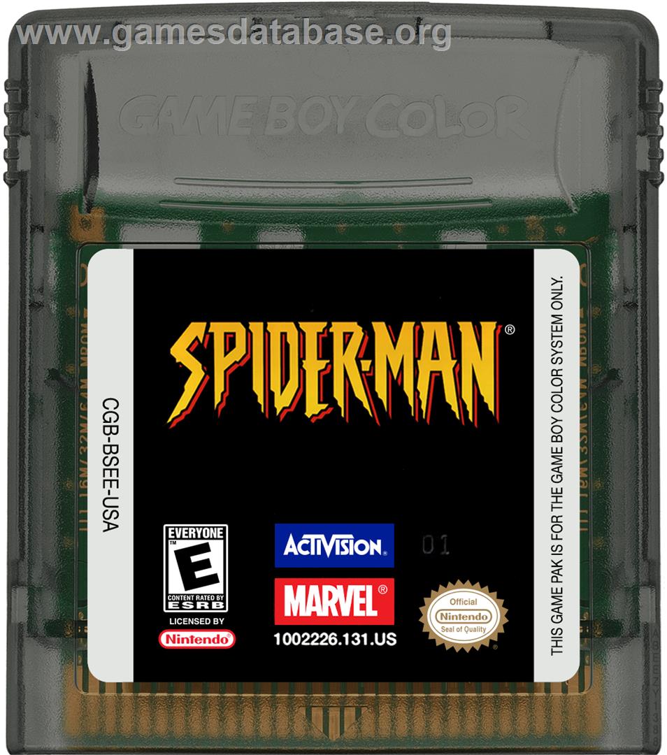 Spider-Man - Nintendo Game Boy Color - Artwork - Cartridge