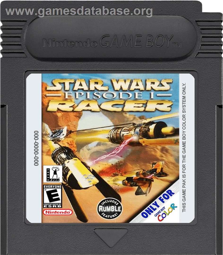 Star Wars: Episode I: Racer - Nintendo Game Boy Color - Artwork - Cartridge