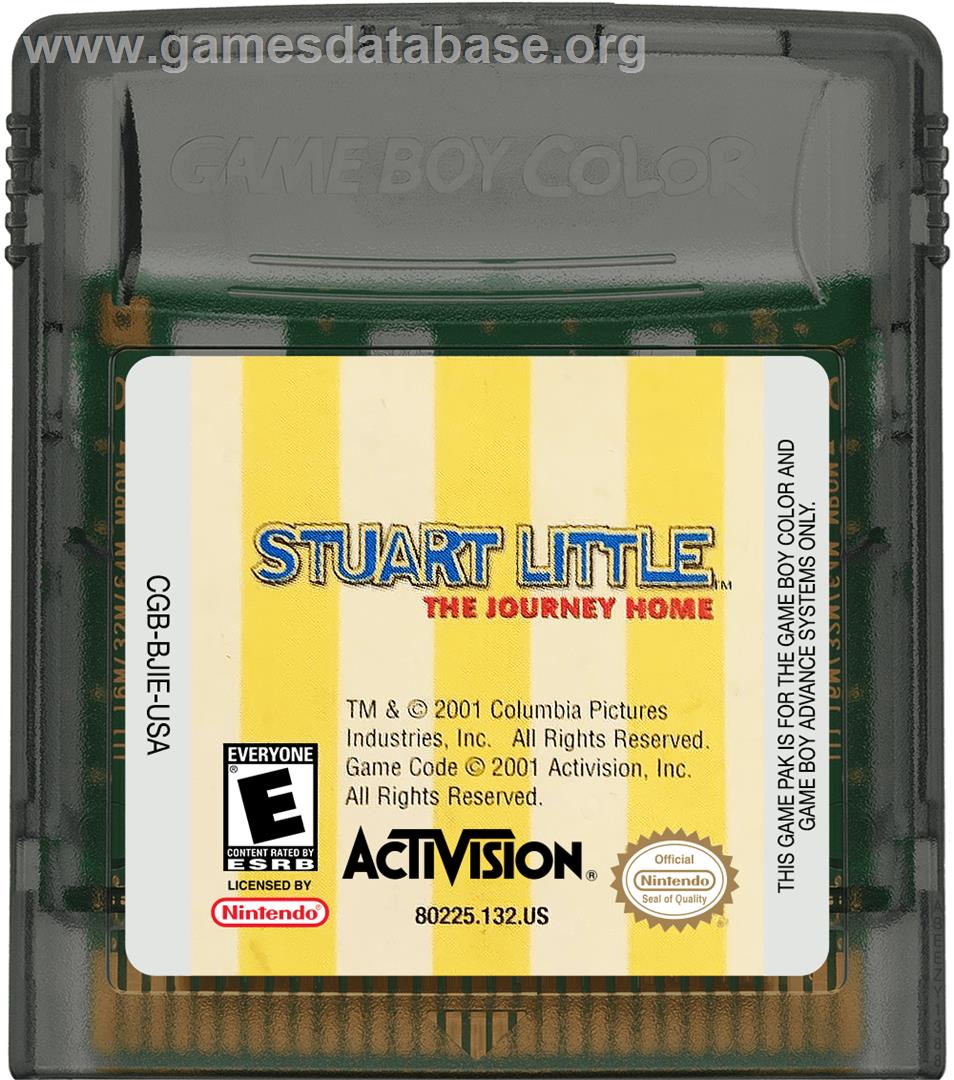 Stuart Little: The Journey Home - Nintendo Game Boy Color - Artwork - Cartridge