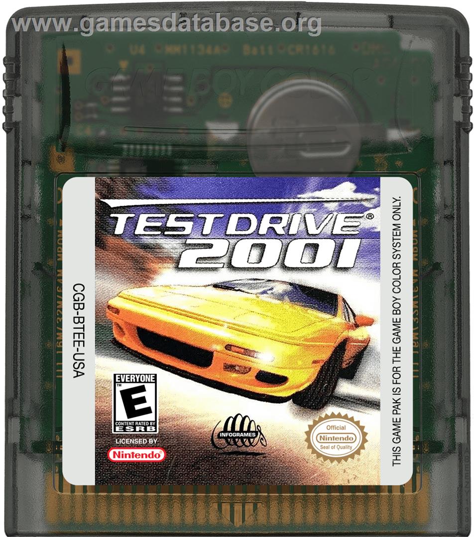 Test Drive 2001 - Nintendo Game Boy Color - Artwork - Cartridge