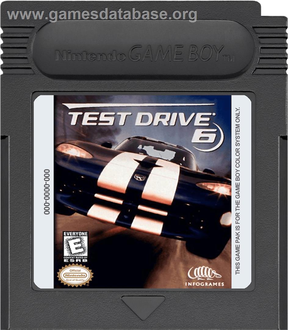 Test Drive 6 - Nintendo Game Boy Color - Artwork - Cartridge