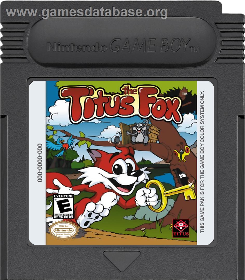 Titus the Fox: To Marrakech and Back - Nintendo Game Boy Color - Artwork - Cartridge