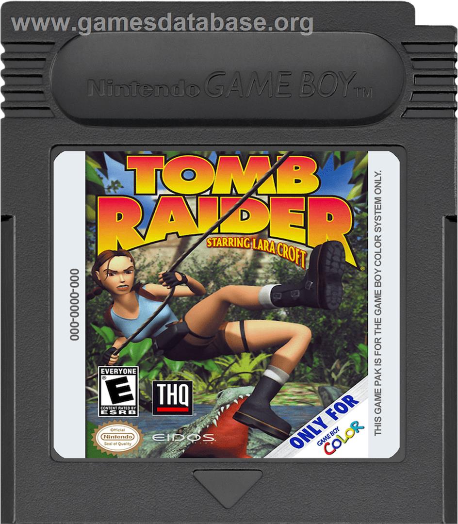 Tomb Raider - Nintendo Game Boy Color - Artwork - Cartridge