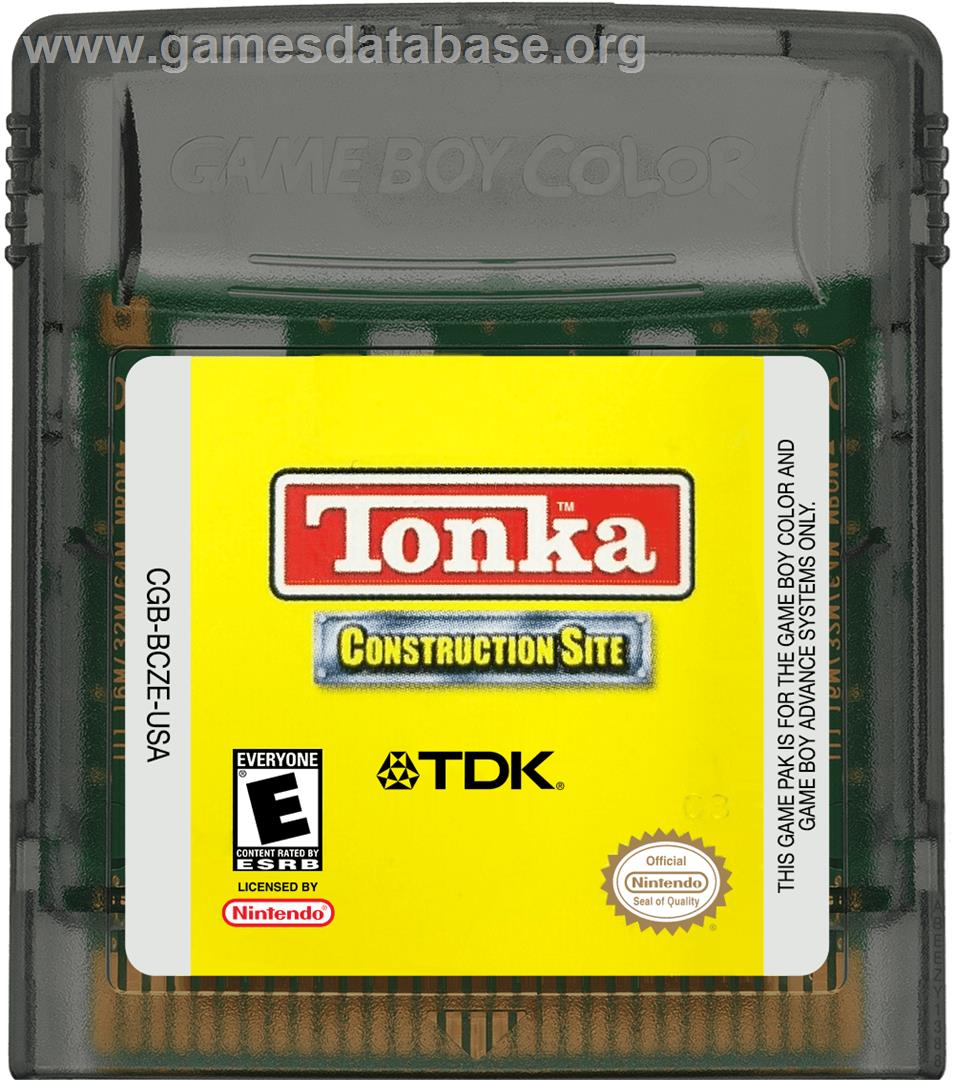Tonka Construction Site - Nintendo Game Boy Color - Artwork - Cartridge
