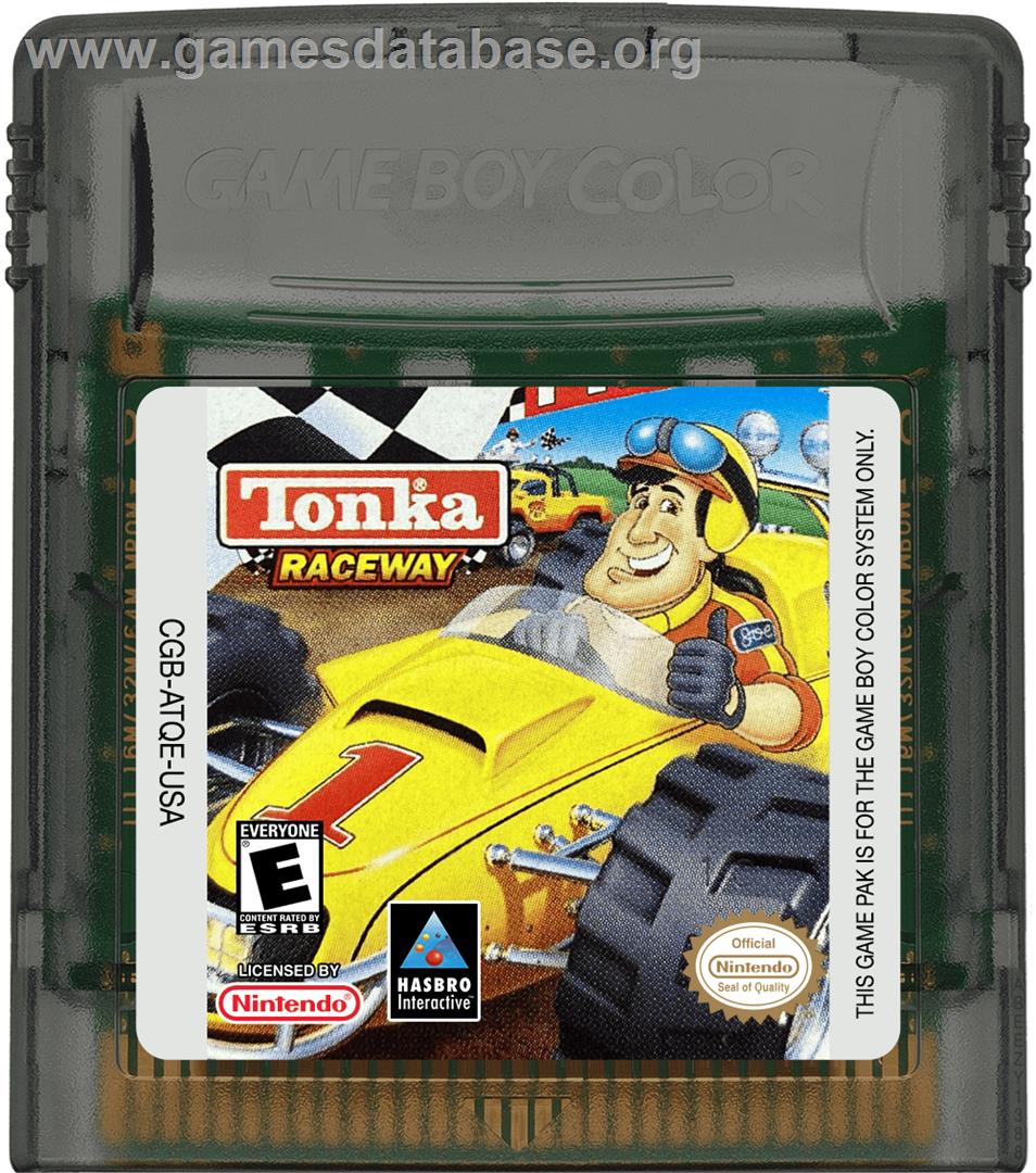 Tonka Raceway - Nintendo Game Boy Color - Artwork - Cartridge