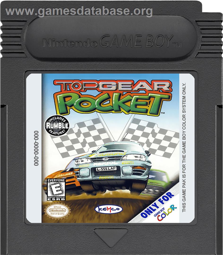 Top Gear Pocket - Nintendo Game Boy Color - Artwork - Cartridge