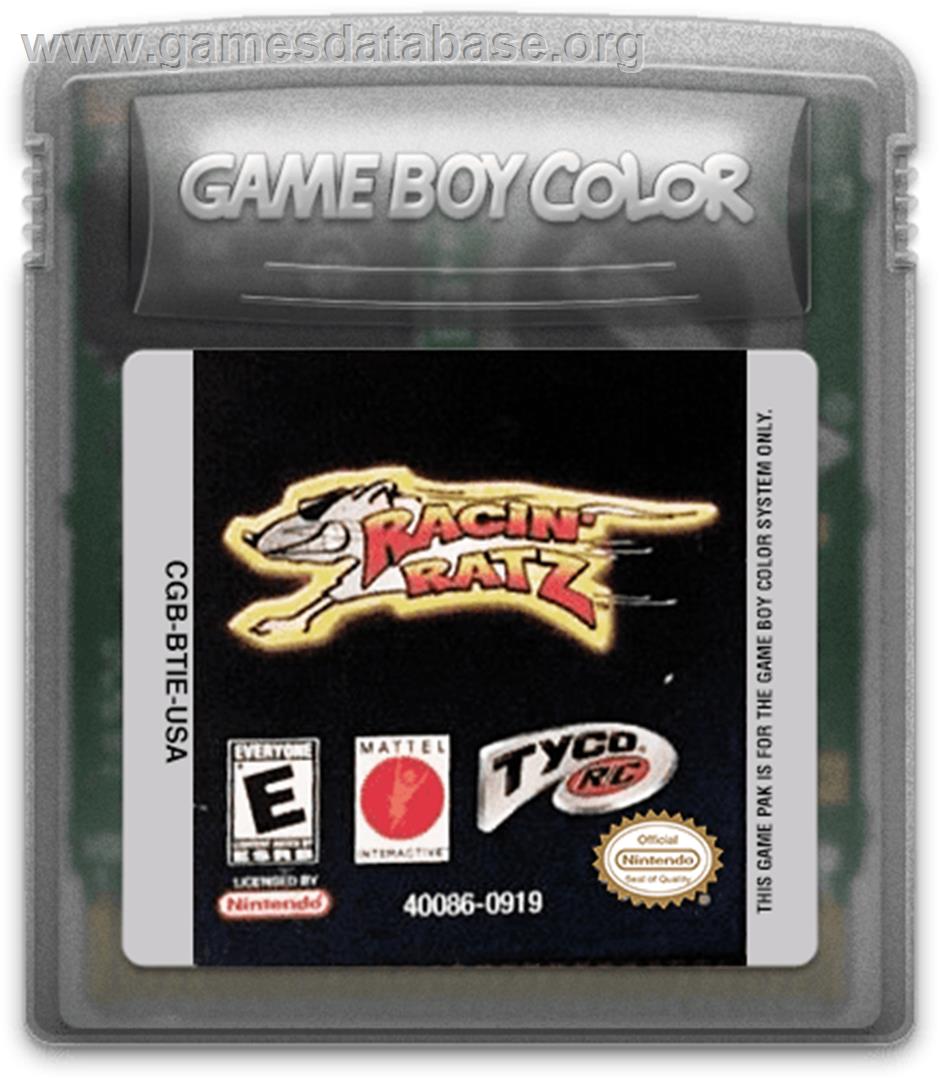 Tyco Racin' Ratz - Nintendo Game Boy Color - Artwork - Cartridge