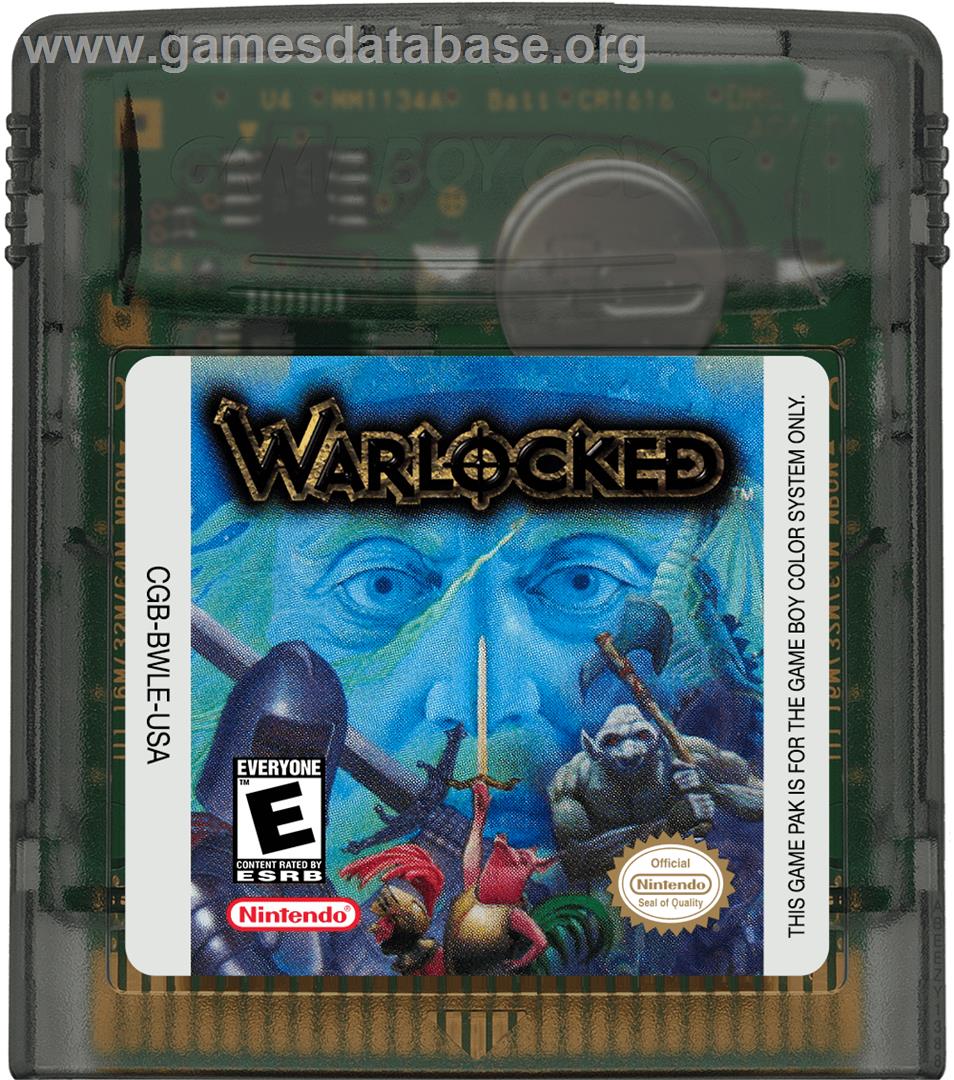 Warlocked - Nintendo Game Boy Color - Artwork - Cartridge