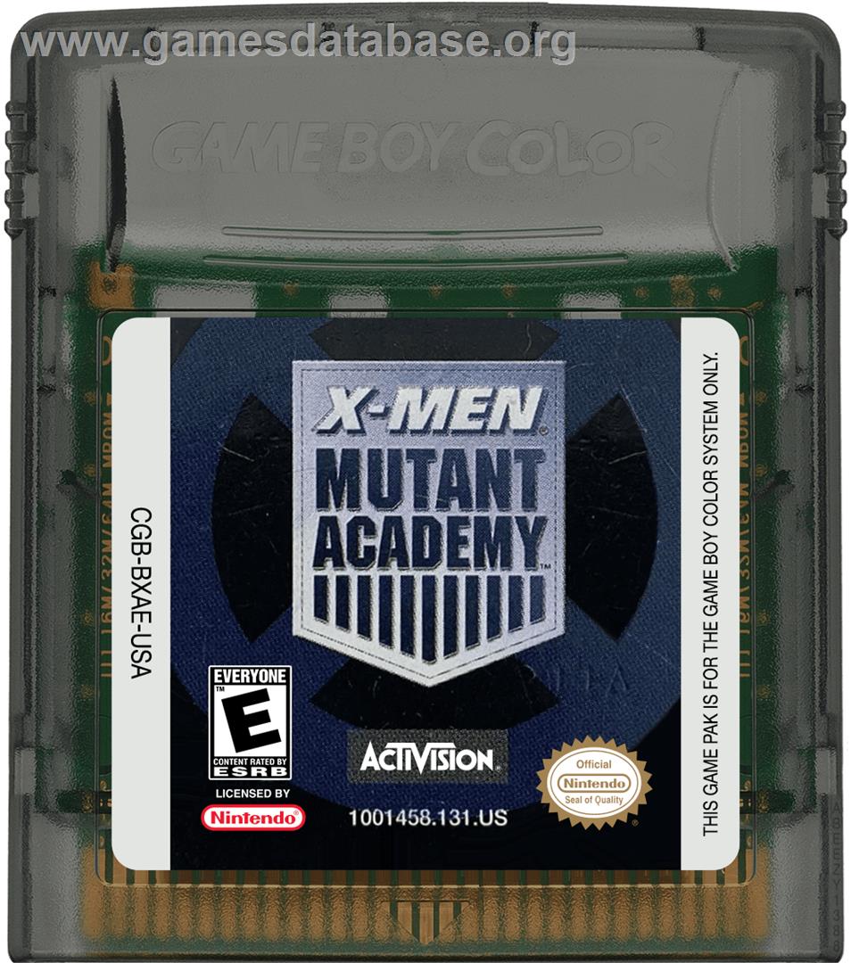 X-Men: Mutant Academy - Nintendo Game Boy Color - Artwork - Cartridge