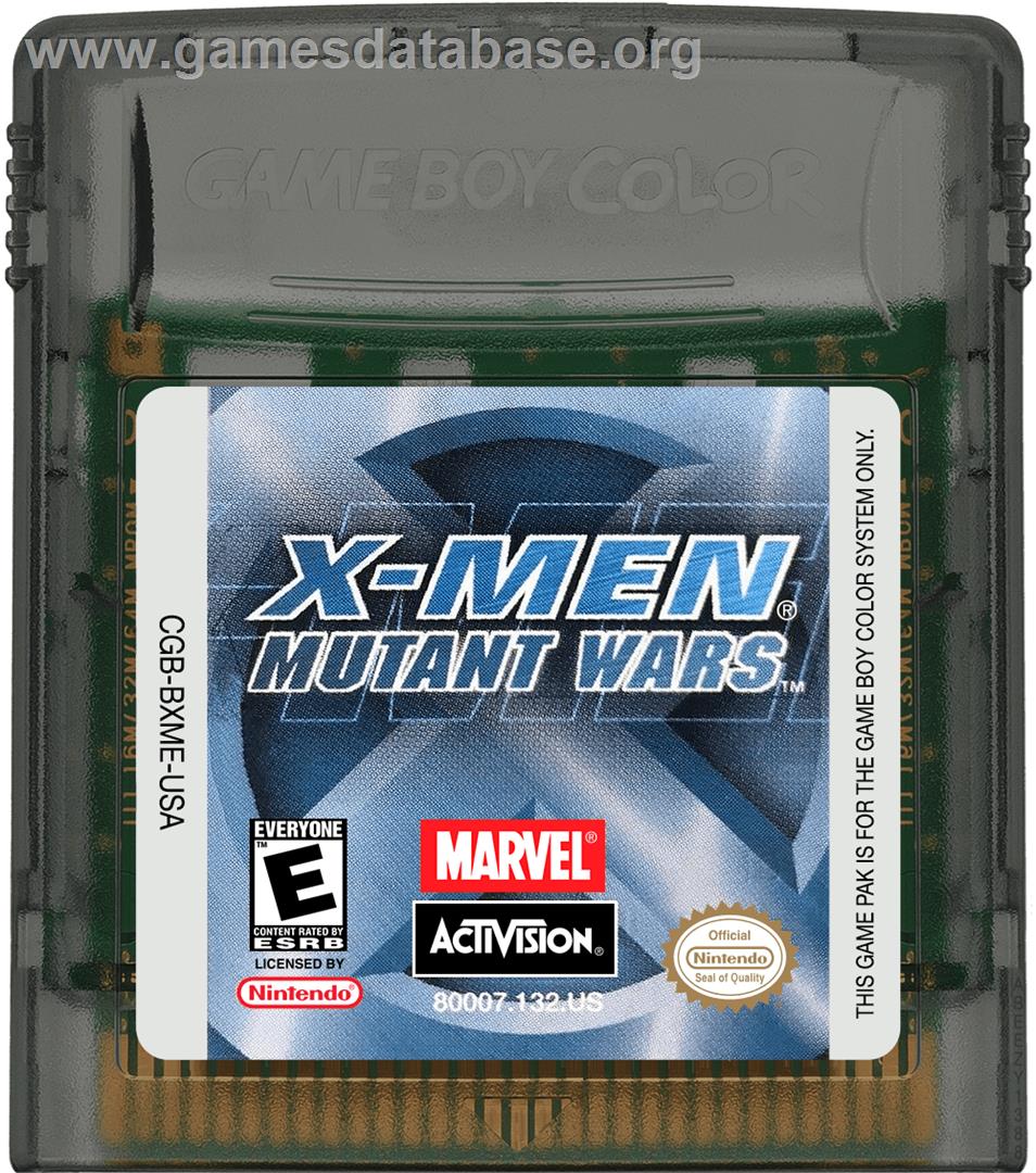 X-Men: Mutant Wars - Nintendo Game Boy Color - Artwork - Cartridge