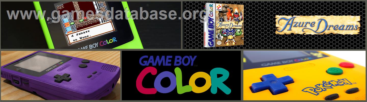 Azure Dreams - Nintendo Game Boy Color - Artwork - Marquee