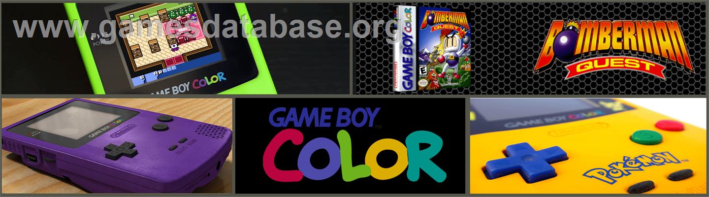 Bomberman Quest - Nintendo Game Boy Color - Artwork - Marquee