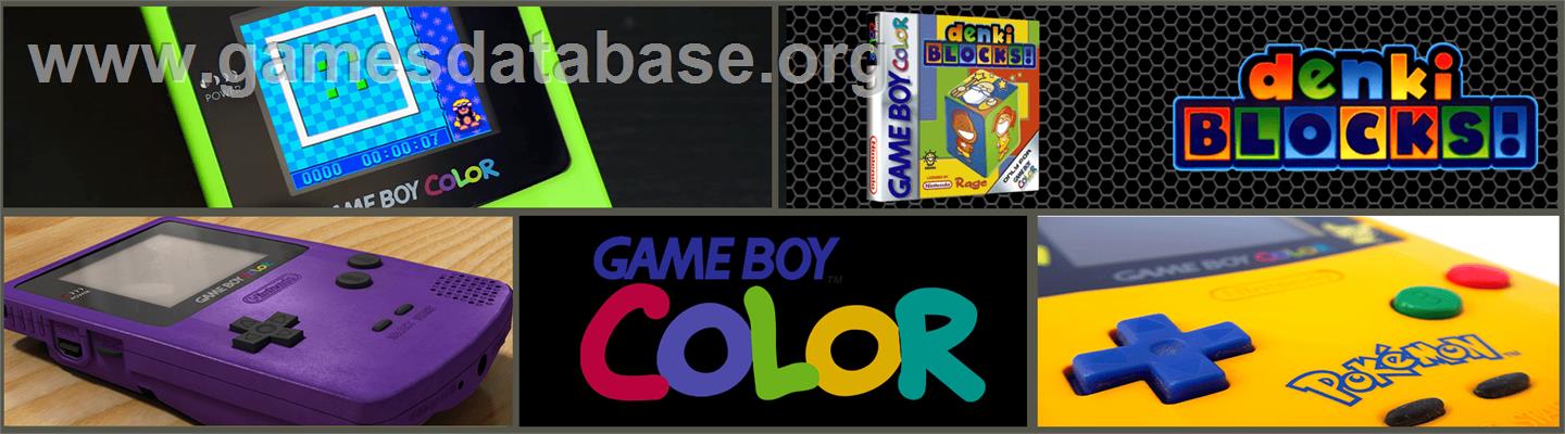 Denki Blocks - Nintendo Game Boy Color - Artwork - Marquee