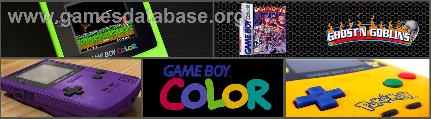 Ghosts'n Goblins - Nintendo Game Boy Color - Artwork - Marquee