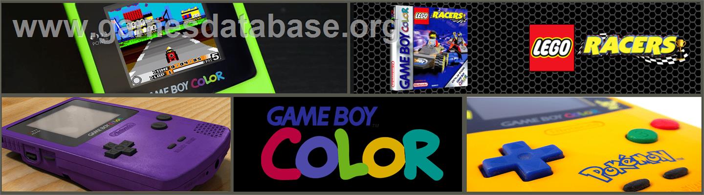 LEGO Racers - Nintendo Game Boy Color - Artwork - Marquee