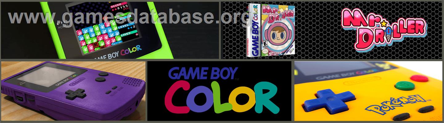 Mr Driller - Nintendo Game Boy Color - Artwork - Marquee
