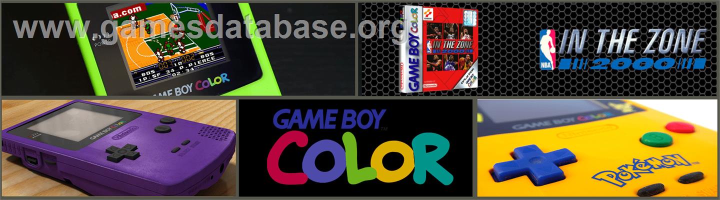 NBA in the Zone 2000 - Nintendo Game Boy Color - Artwork - Marquee