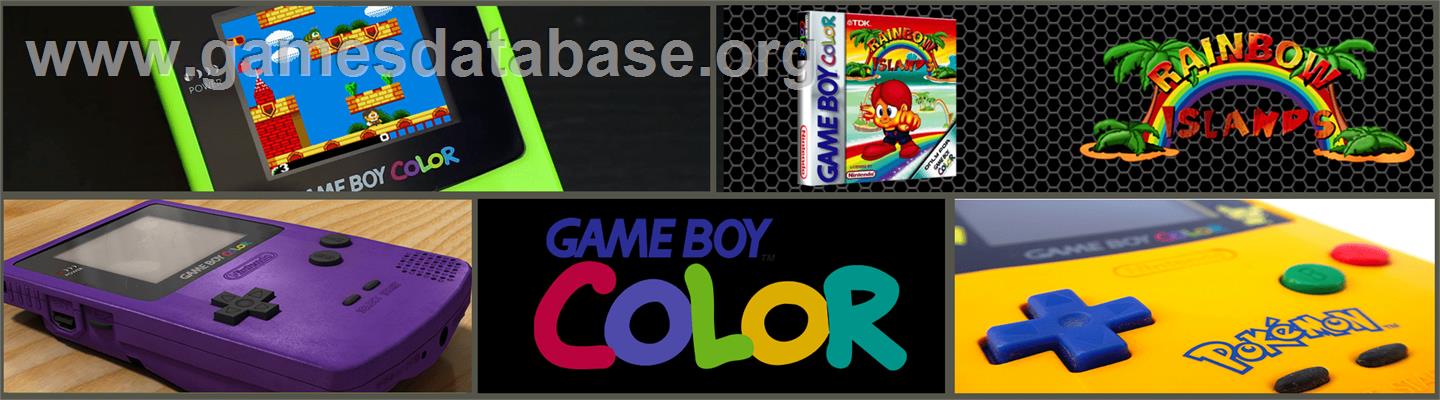 Rainbow Islands - Nintendo Game Boy Color - Artwork - Marquee