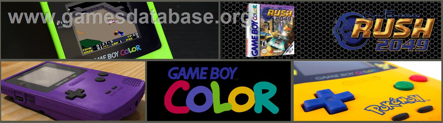 San Francisco Rush 2049 - Nintendo Game Boy Color - Artwork - Marquee