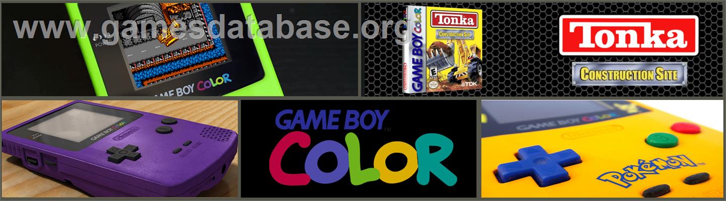 Tonka Construction Site - Nintendo Game Boy Color - Artwork - Marquee