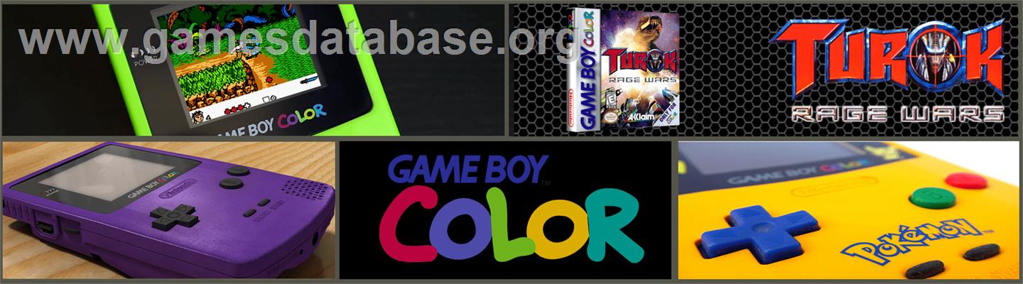 Turok: Rage Wars - Nintendo Game Boy Color - Artwork - Marquee