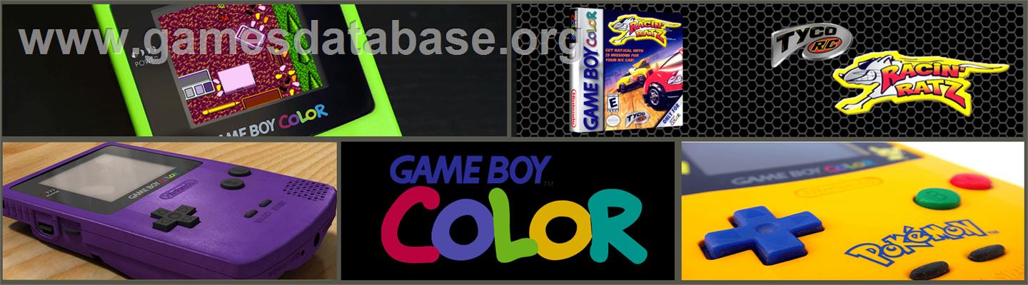 Tyco Racin' Ratz - Nintendo Game Boy Color - Artwork - Marquee