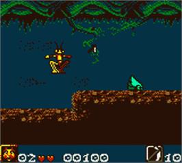 In game image of Antz on the Nintendo Game Boy Color.