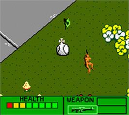In game image of Army Men 2 on the Nintendo Game Boy Color.