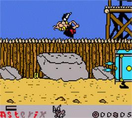 In game image of Asterix: Search for Dogmatix on the Nintendo Game Boy Color.