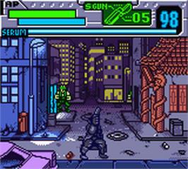 In game image of Blade on the Nintendo Game Boy Color.