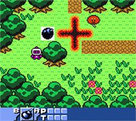 In game image of Bomberman Quest on the Nintendo Game Boy Color.