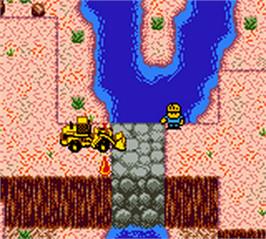 In game image of Caterpillar Construction Zone on the Nintendo Game Boy Color.