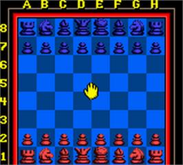 In game image of Chessmaster on the Nintendo Game Boy Color.