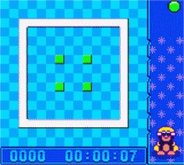 In game image of Denki Blocks on the Nintendo Game Boy Color.