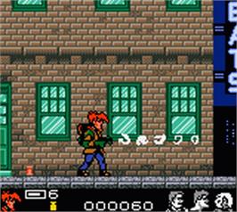 In game image of Extreme Ghostbusters on the Nintendo Game Boy Color.