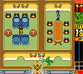 In game image of Grinch on the Nintendo Game Boy Color.