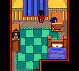 In game image of Harry Potter and the Chamber of Secrets on the Nintendo Game Boy Color.